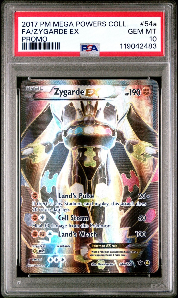 Zygarde EX PSA 10 GEM MINT #54a 2017 Pokemon Mega Powers Coll