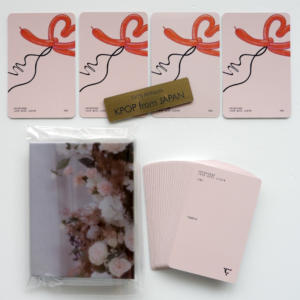 VERNON SEVENTEEN FML CARAT ver. Complete Photocard Set 4pcs +