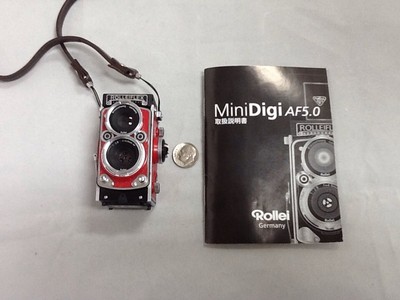 Rollei Rolleiflex MiniDigi AF5.0 RARE RED Mini Digital Camera 2 3