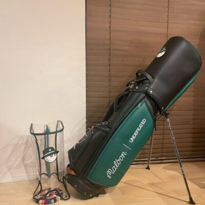 Malbon UNDEFEATED Golf Caddy Bag Green Black Includes 2 hood