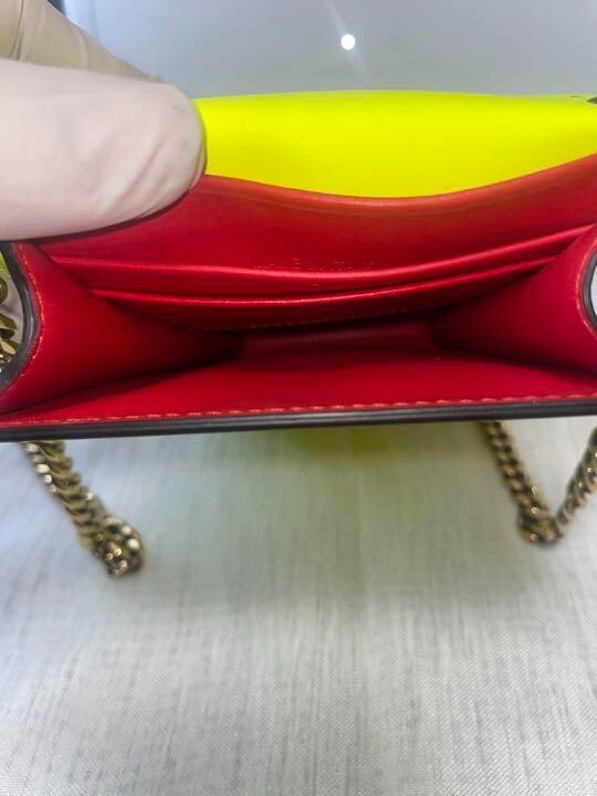 Christian Louboutin Elisa Phone Pouch Leather Yellow WOMENS from