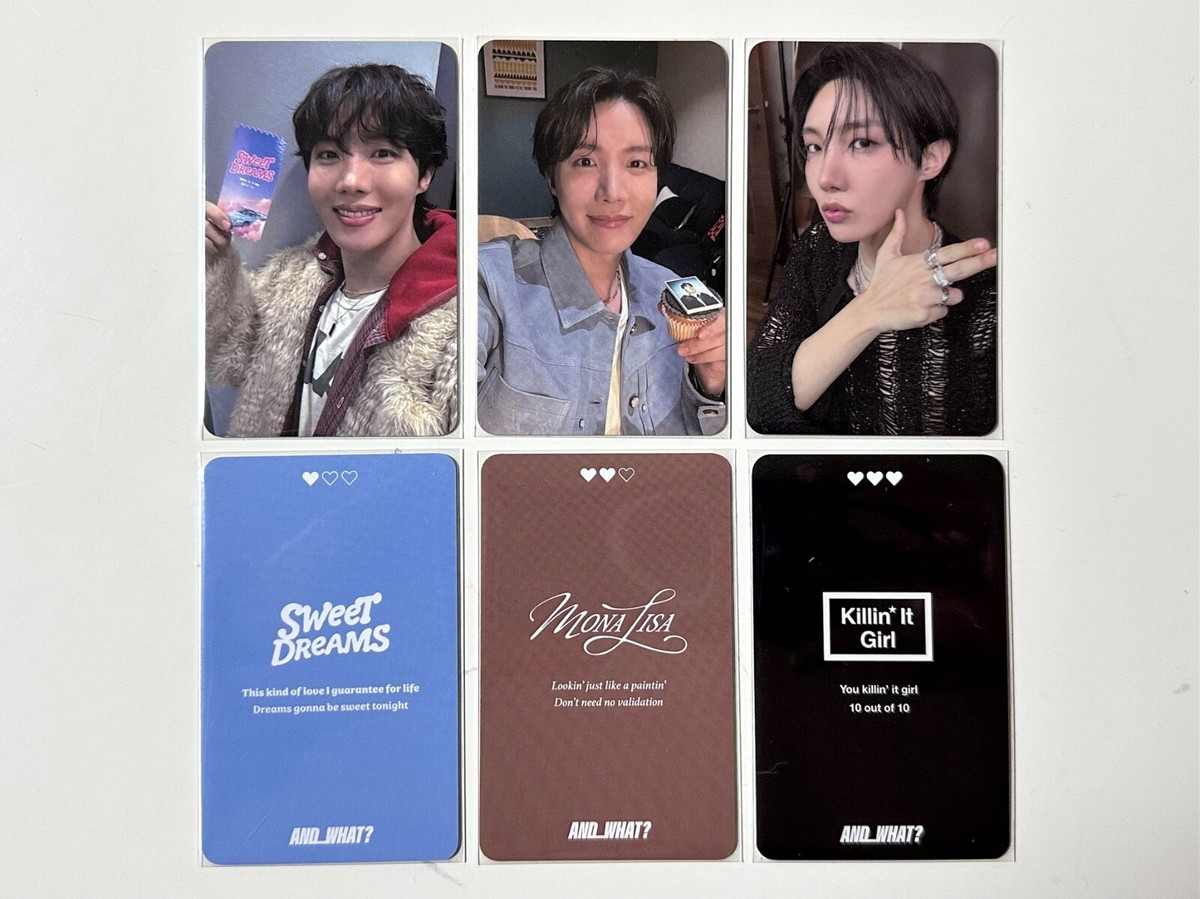 BTS J-HOPE AND WHAT Exhibition Photocards | eBay