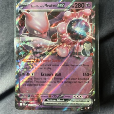 Pokémon Basic Team Rockets Mewtwo Ex 280 Ability Power Saver 081