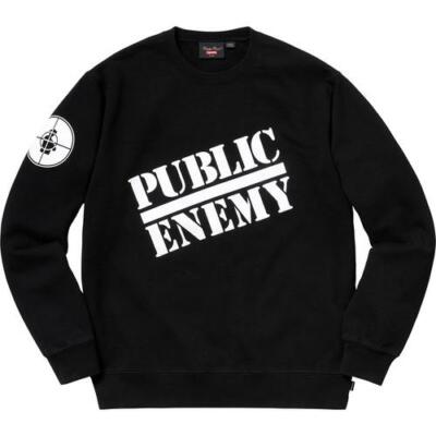 Supreme Undercover Public Enemy Crewneck Black Medium S/S 18 | eBay