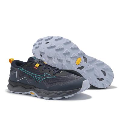 Mizuno Wave Daichi 9 GTX Gore-Tex Navy Yellow Men Trail Running