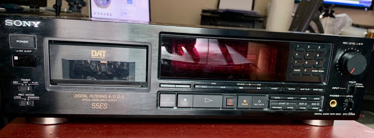 Vintage Sony 55ES DAT Digital Audio Player Recorder Deck NO REMOTE