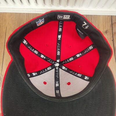 New Era 59fifty San Francisco 49ers Size 7 3/8 Hat Cap Red Classic