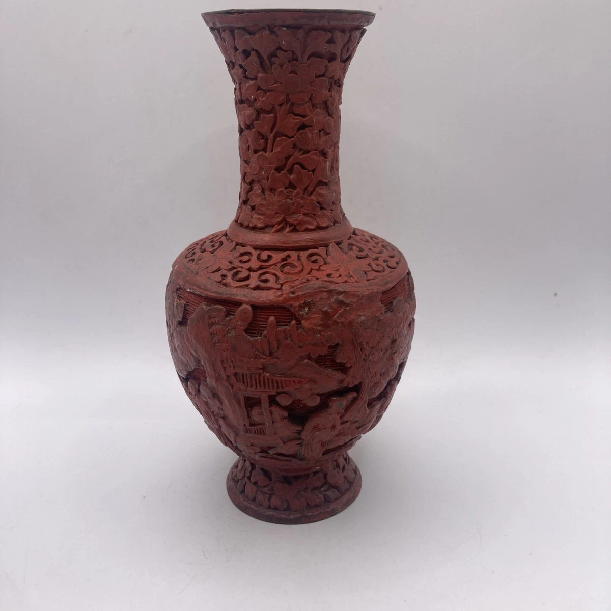 中国雕漆花瓶| eBay