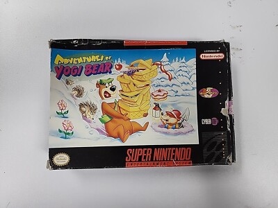 Adventures of Yogi Bear SNES Super Nintendo CIB Complete In Box | eBay