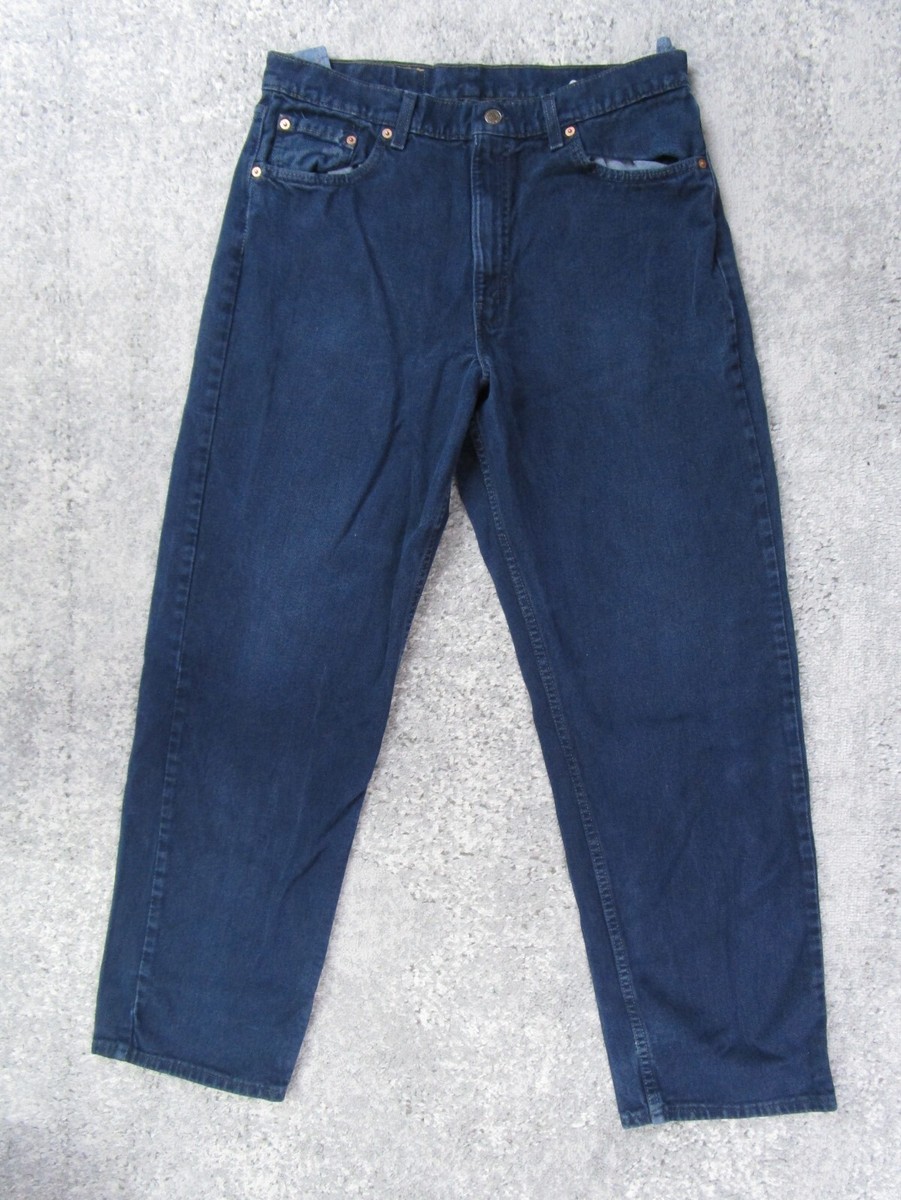 Vintage Levi's 554 Jeans Mens 34x31 Actual Dark Wash Denim Pants
