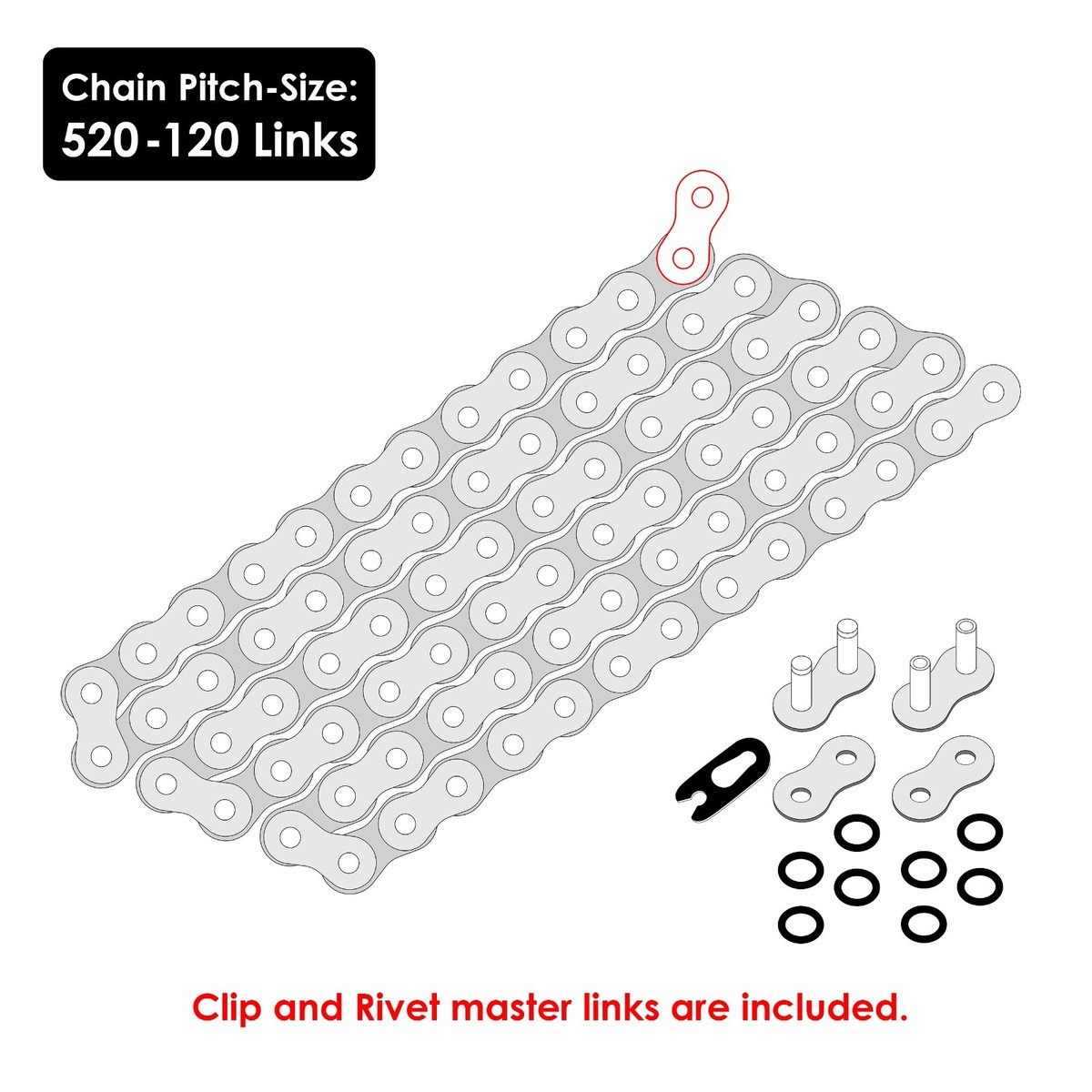 Red O-Ring Drive Chain & Sprockets Kit for Kawasaki ZX-6R Ninja