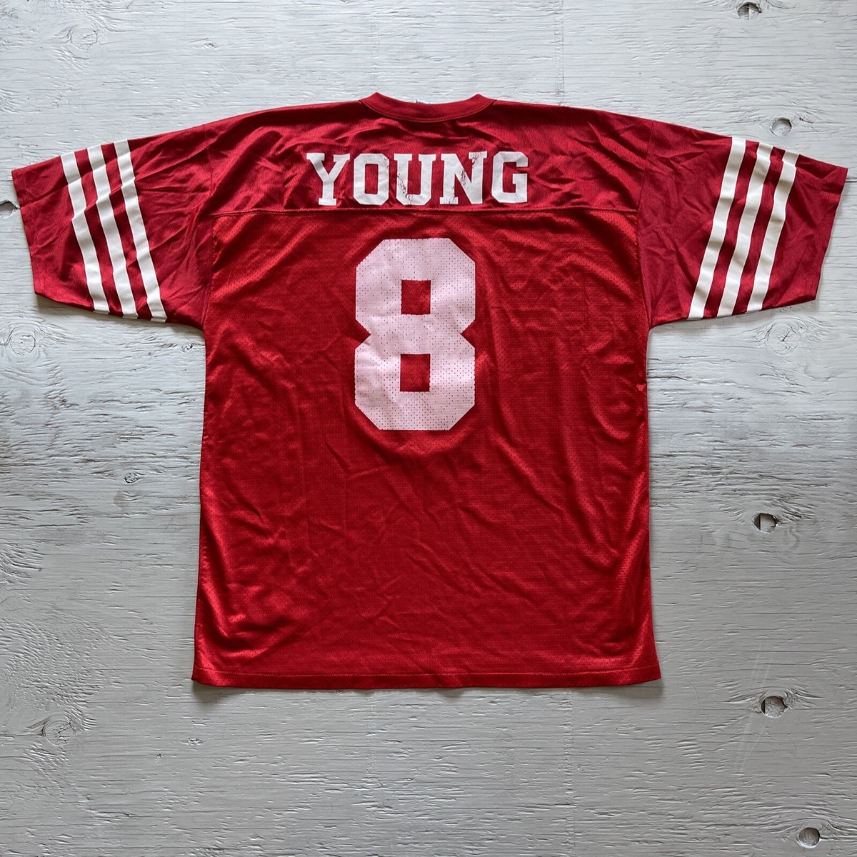 Vintage Logo Athletic NFL Steve Young San Francisco 49ers Football