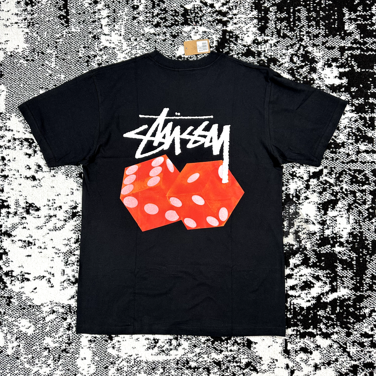 NWT STUSSY DICED OUT TEE BLACK - M Y2K UNISEX STREETWEAR | eBay
