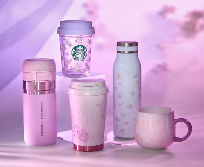 Starbucks Japan 2025 SAKURA Cherry Blossom Tumbler Bottle Mug