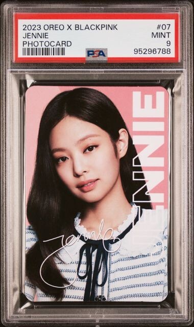 PSA 9 - OREO X BLACKPINK JENNIE PHOTOCARD #07 | eBay