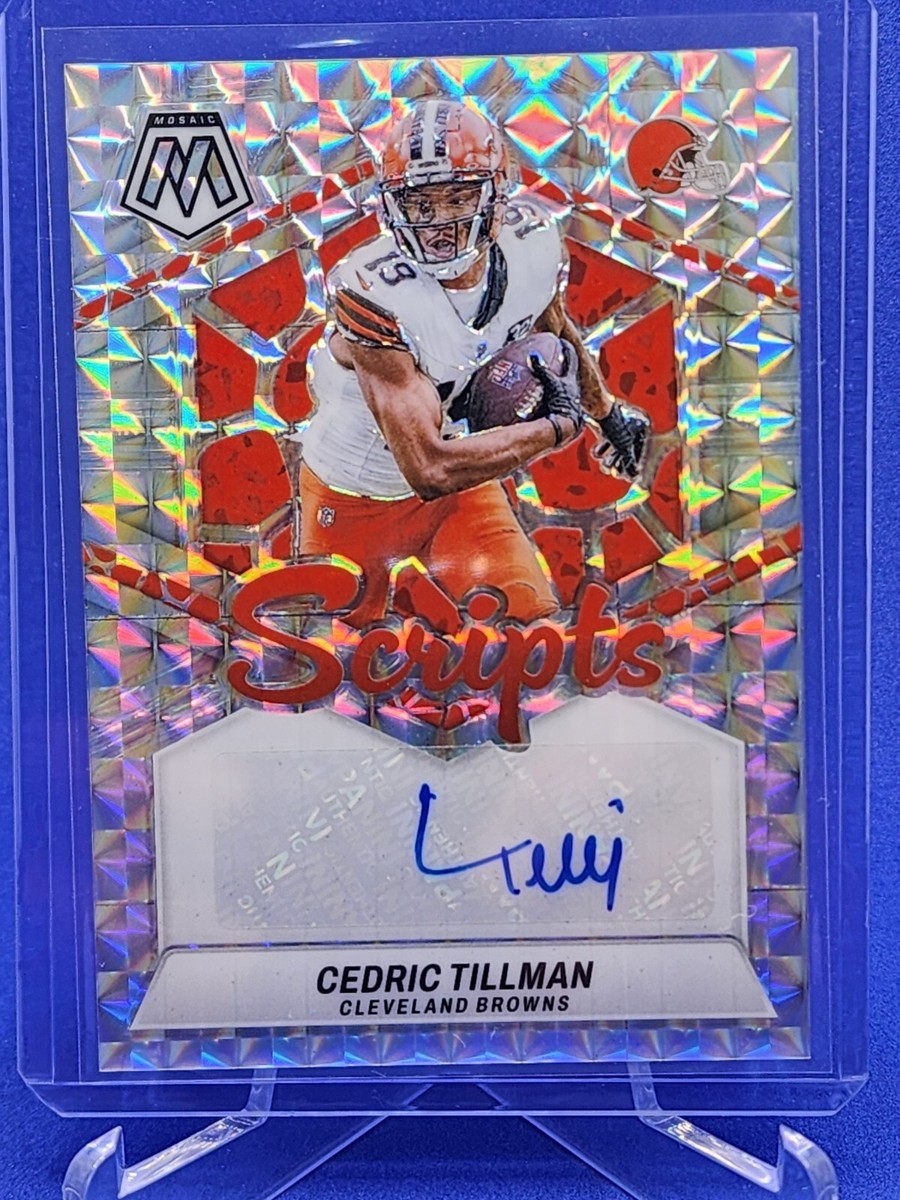 2024 Panini Mosaic - Cedric Tillman -Scripts Auto Cleveland Browns
