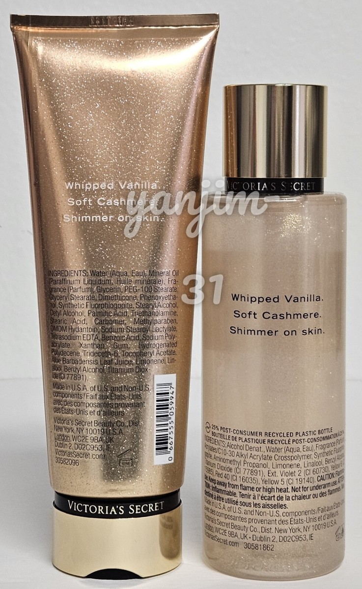 VICTORIA SECRET - BARE VANILLA SHIMMER - FRAGRANCE LOTION N MIST