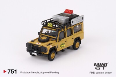 Mini GT 1:64 Land Rover Defender 110 1989 Camel Trophy Amazon Team