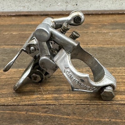 Vintage Campagnolo Record Front Derailleur 3 Hole Brev 28.6 Bottom