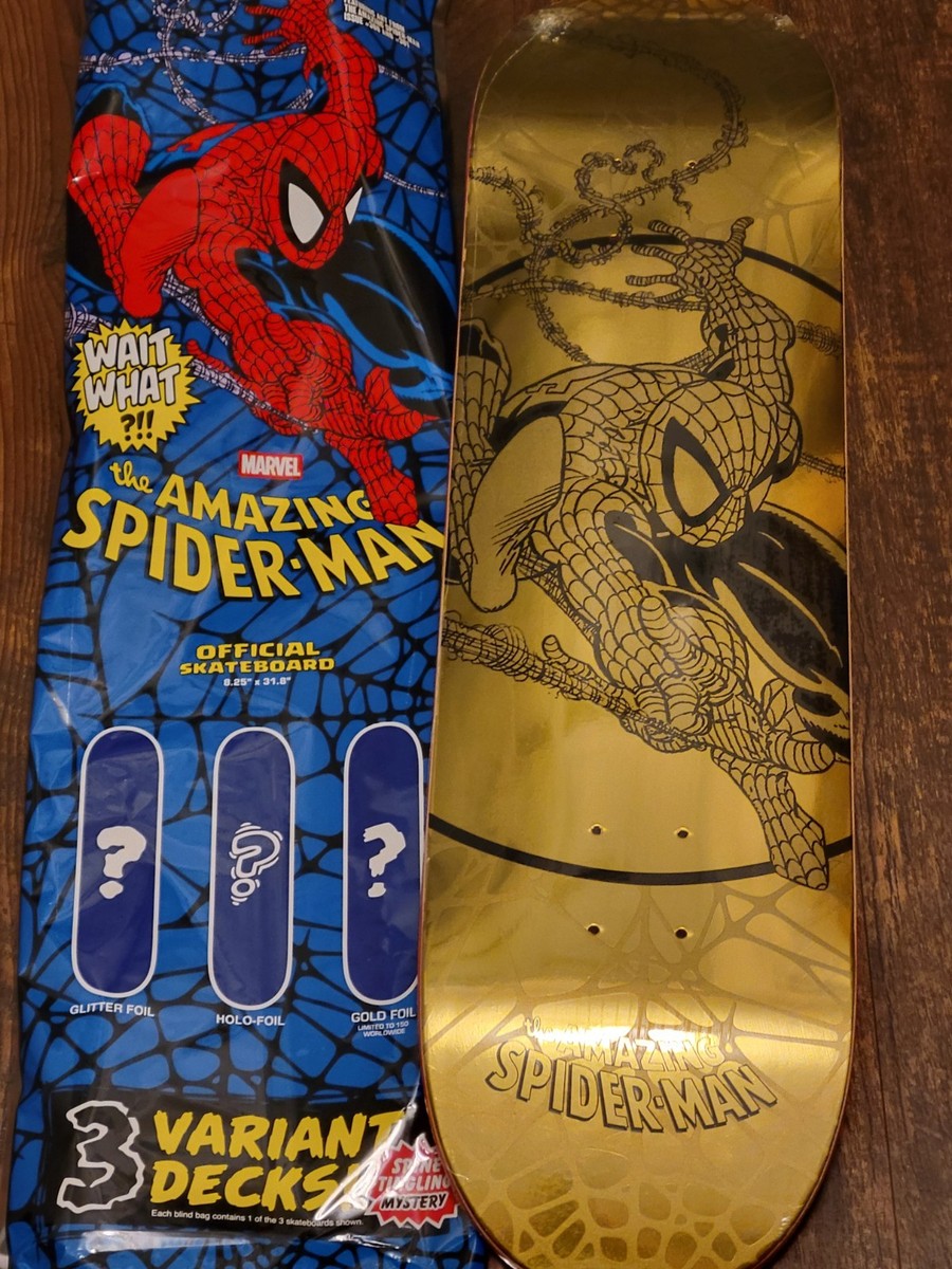 Huf x Marvel Spider-Man Issue 300 Blind Bag GOLD FOIL DECK MEGA