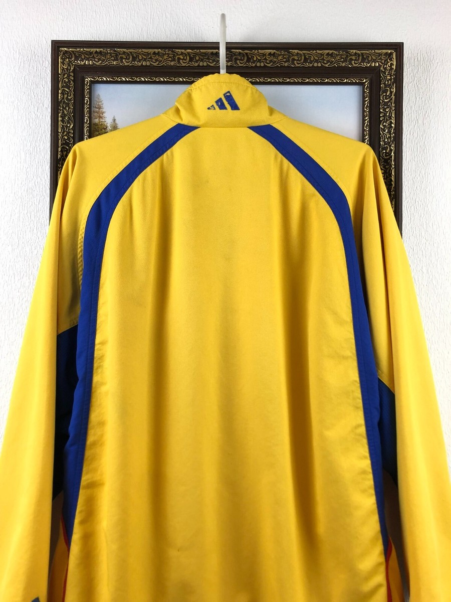 Vintage 90's Adidas Romania Football Jacket Soccer Track Top Zip