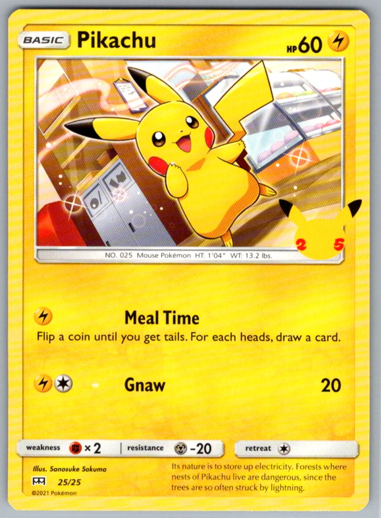 Pikachu 025/025 McDonald's 25th Anniversary for sale | eBay