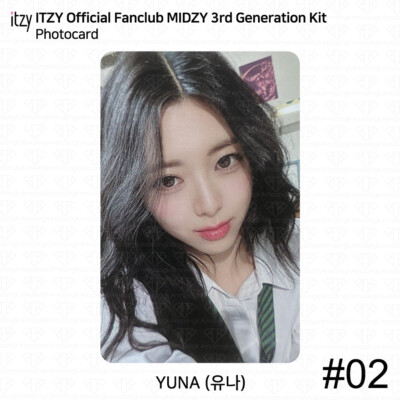 ITZY Official Fanclub MIDZY 3rd Generation Kit Photocard ID Photo