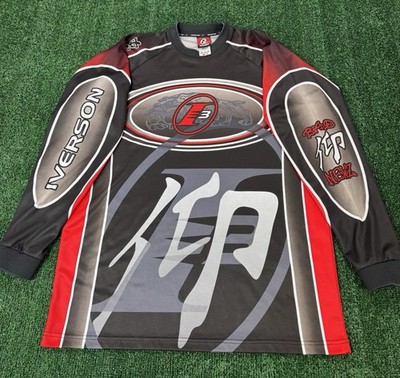 VTG Reebok Allen Iverson i3 Motocross Long sleeve Jersey Bad Newz