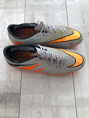 Nike Hypervenom Phinish Orange Gray ACC Football Boots Cleats US9