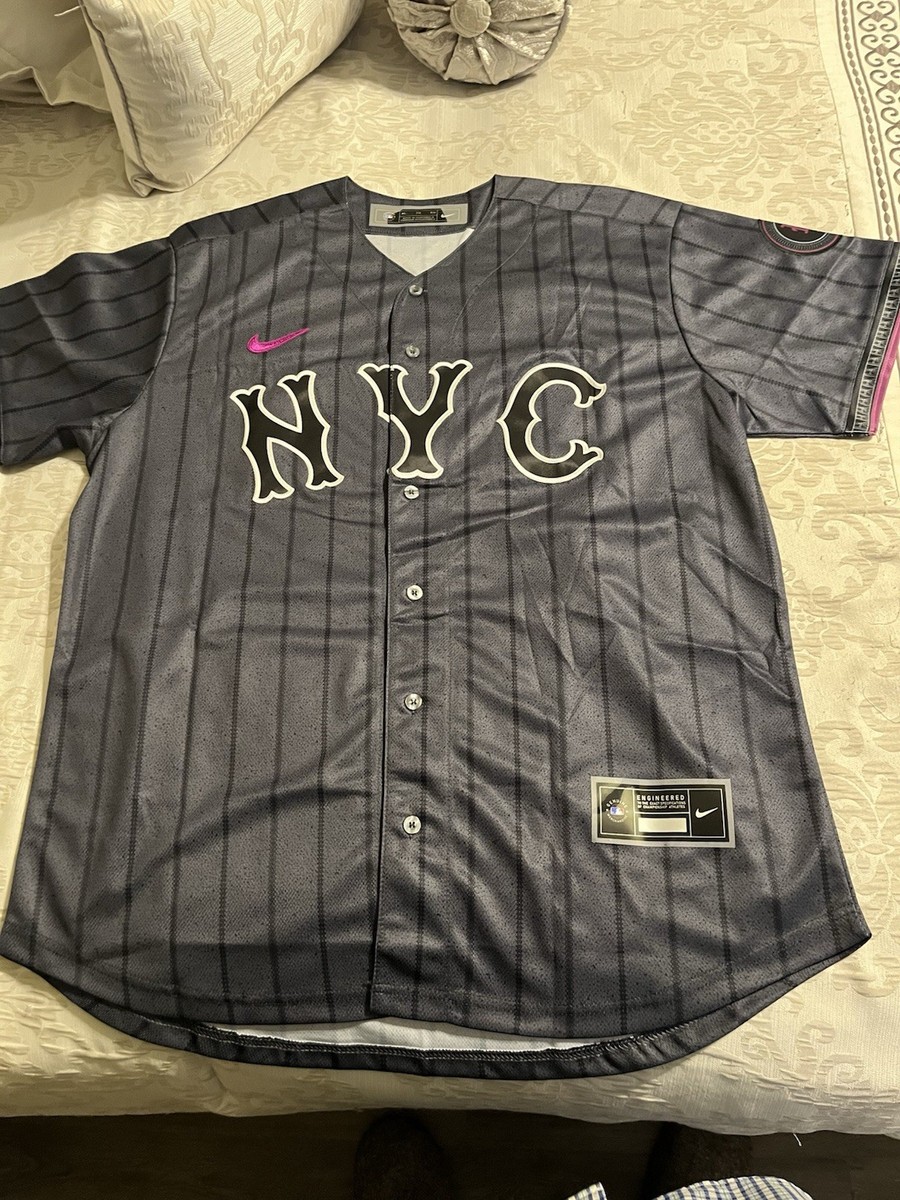Nike NYC Baseball Jersey#20 Pete Alonso Size X-Large Color Grey | eBay