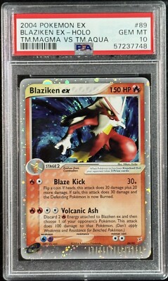 PSA 10 Blaziken EX 89/95 EX Team Magma VS Team Aqua Holo Pokemon