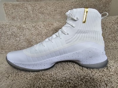 Under Armour 2017 Curry 4 IV Finals White Gold 1298306-102 Sz 16