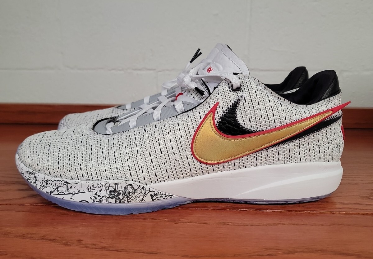 Nike Lebron 20 XX The Debut White Gold DJ5423-100 Basketball Shoes