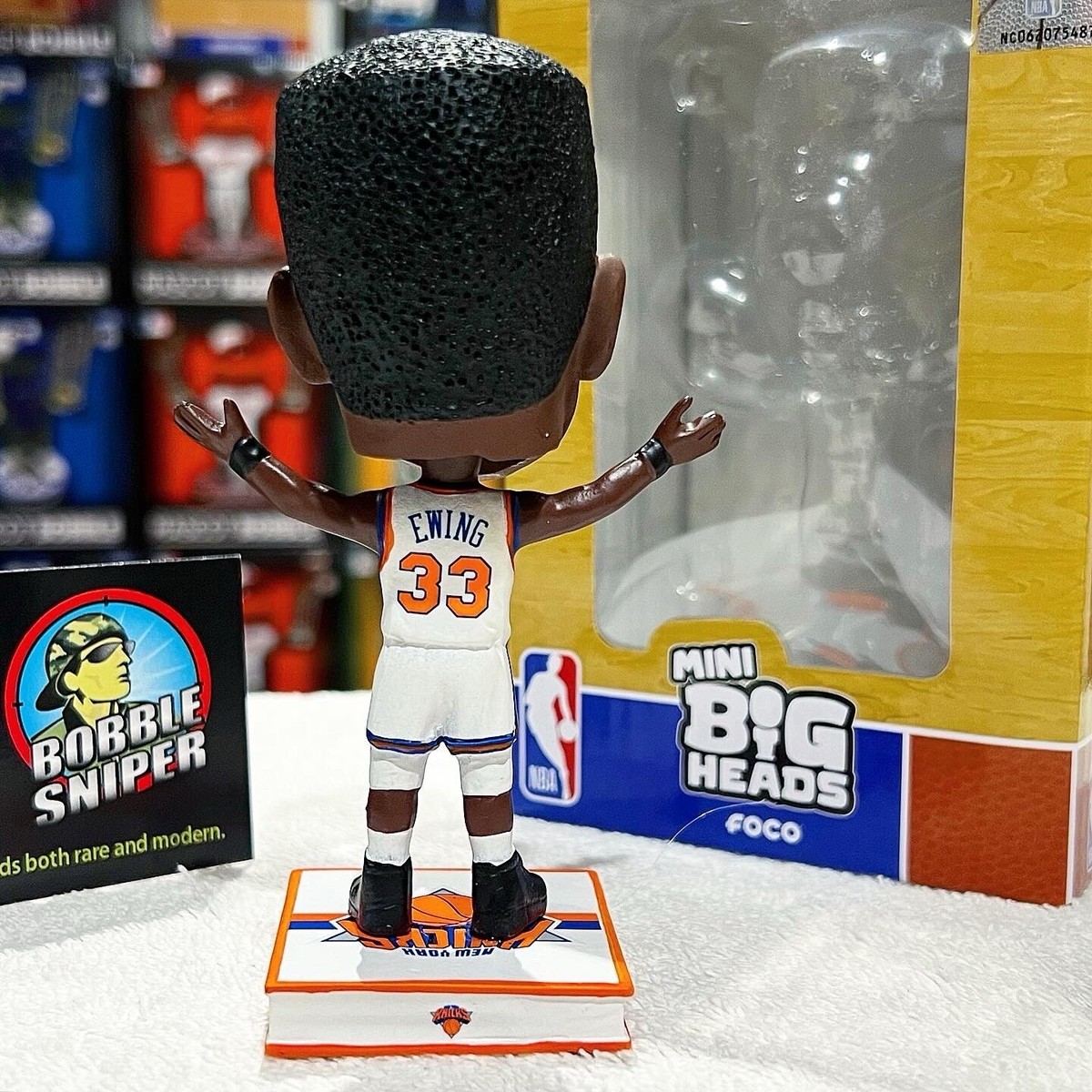 PATRICK EWING New York Knicks Legend NBA Mini Bighead MSG NBA