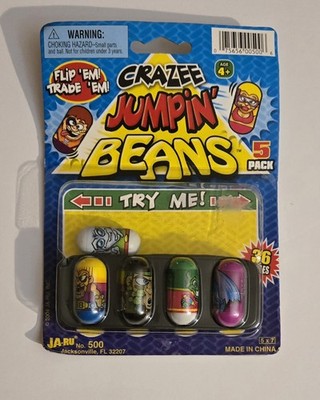Crazee Jumping Beans 5 pack JA-RU Mighty Beans NEW NIP Vintage