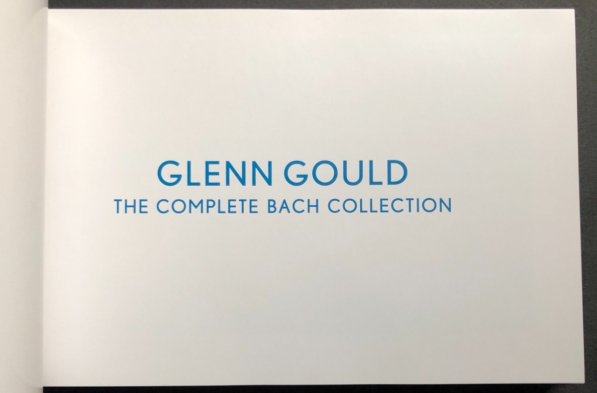 Glenn Gould Complete Bach Collection 38 CDs 6 DVDs hardback book