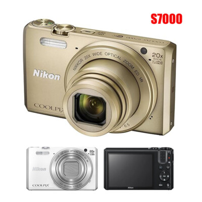 Nikon CoolPix S7000 16 MP Compact Digital Camera 20x Optical Zoom