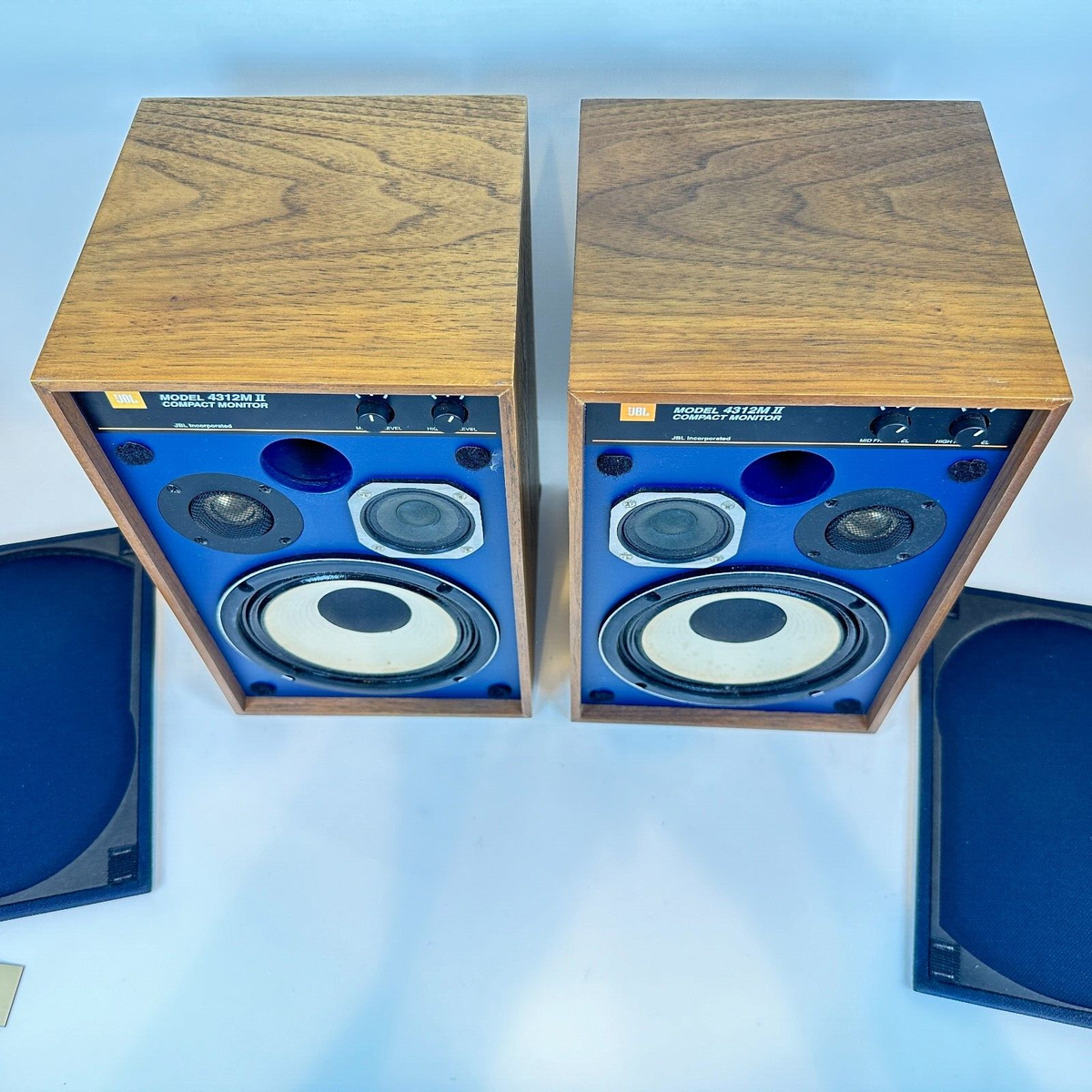 JBL 4312M Ⅱ 2 Compact 3 Way LoudSpeaker Speaker Set Blue | eBay