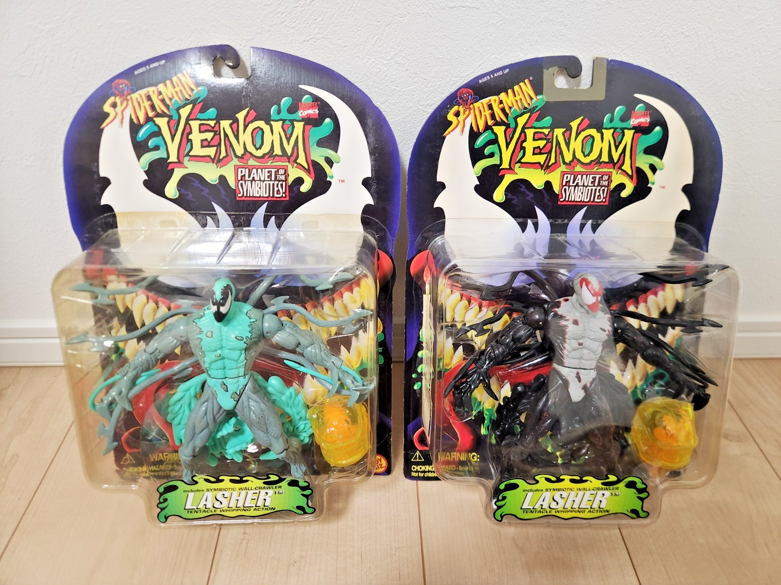 ToyBiz Spider-Man Venom Planet of The Symbiotes Lasher Lot of 2