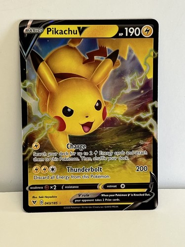 Pikachu V 043/185 - Vivid Voltage - Ultra Rare Holo Pokemon Card