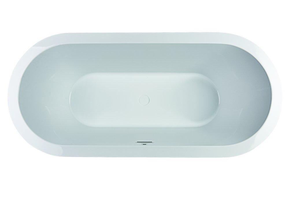 JACUZZI® Celeste™ 70 x 32 in. Freestanding Bathtub with Center