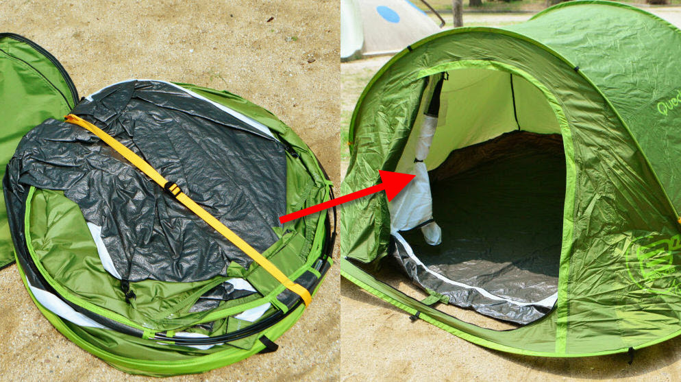あっという間に設営可能なテント「Quechua 2 Seconds III」を使ってみ