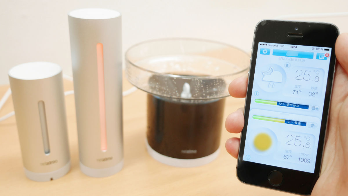 室内＆屋外の気温・湿度・CO2等を計測して詳細な天気情報を出して
