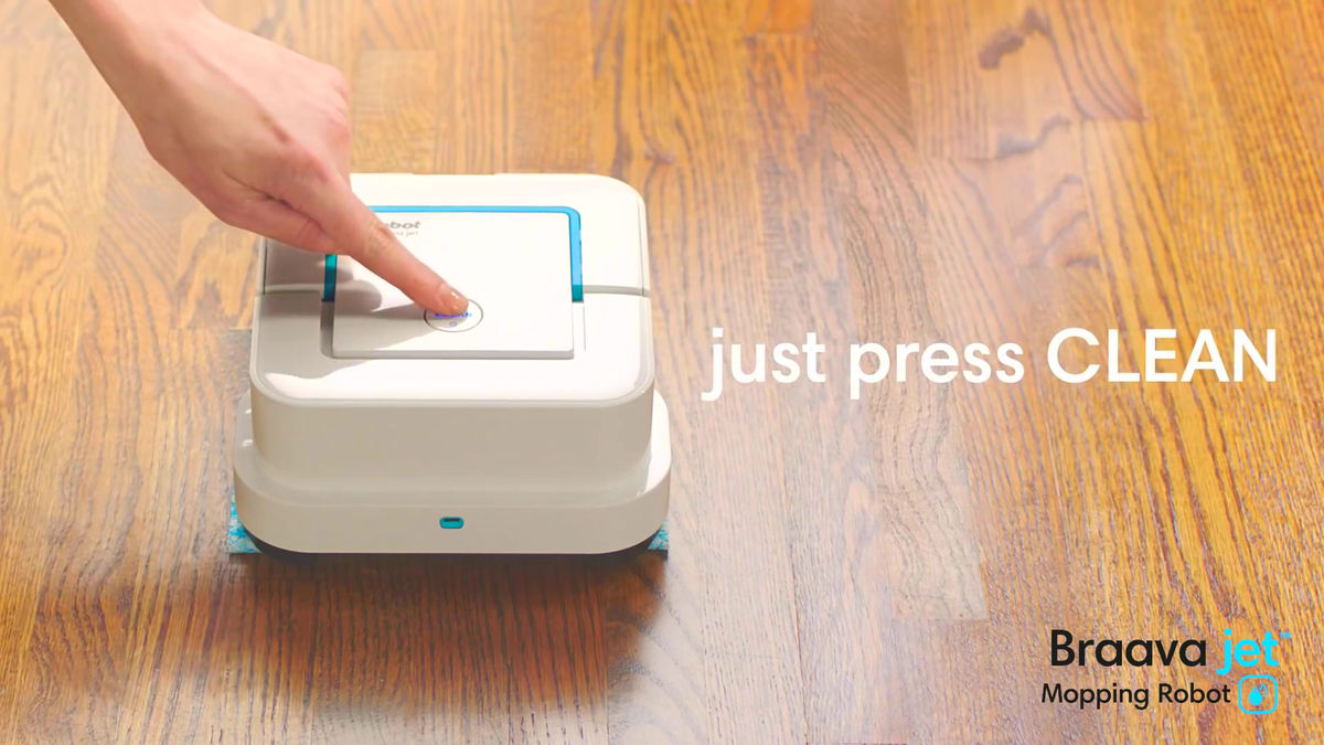 全自動で水をジェット噴射して床を拭き掃除するルンバのiRobot最新機