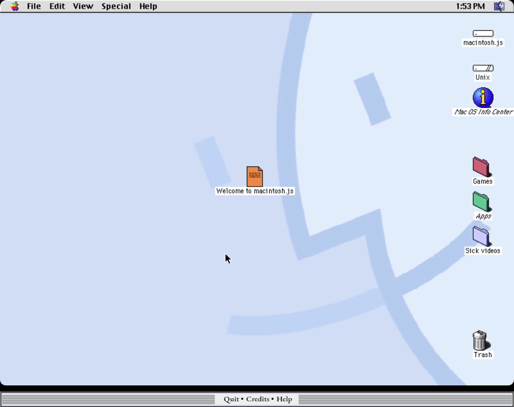 1997年に登場したMac OS 8をエミュレートできる「macintosh.js」が登場