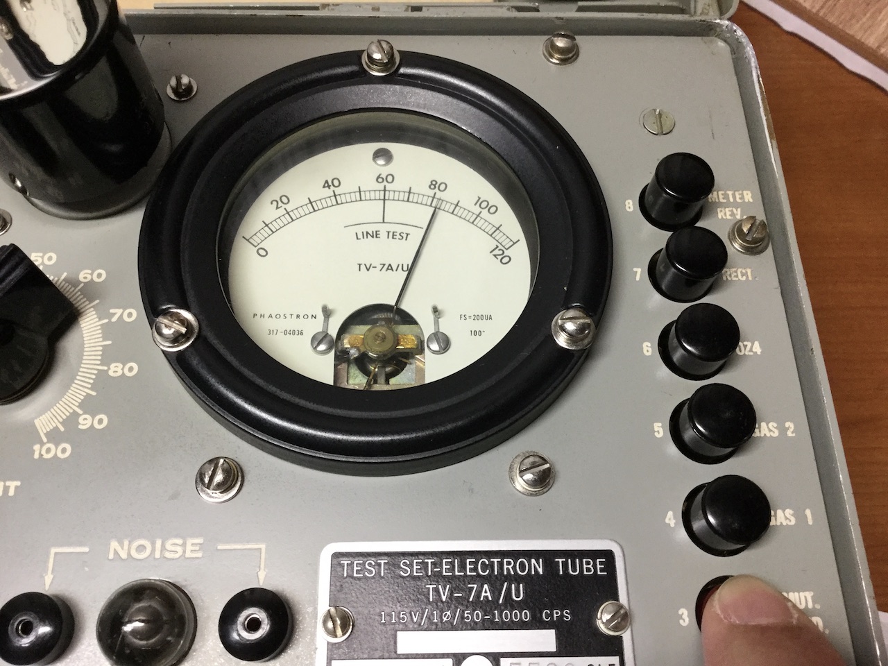 TV-7A/U 真空管試験機の入手と固有特性の検査 | 超入門：真空管ラジオこれ