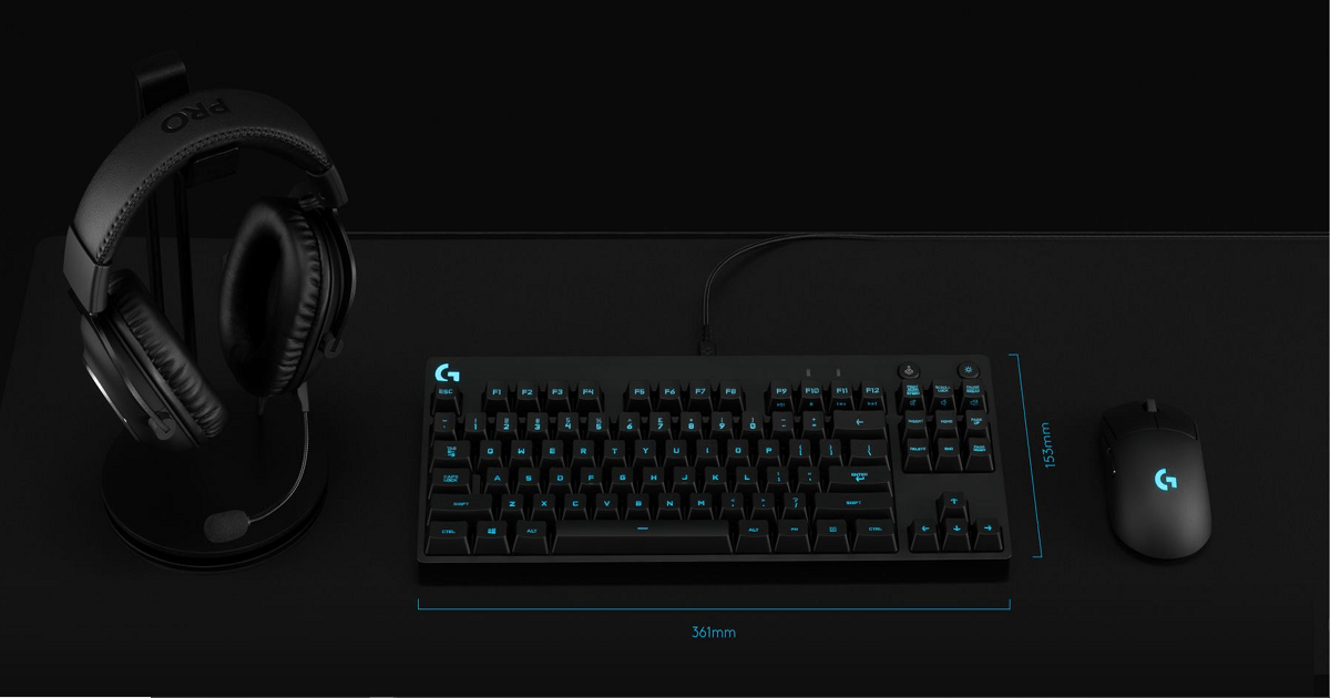 キースイッチ交換対応テンキーレスキーボード「Logicool G PRO X