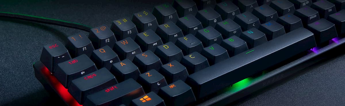 Razerがファンクションキー、テンキーレスで60%小型のゲーミング