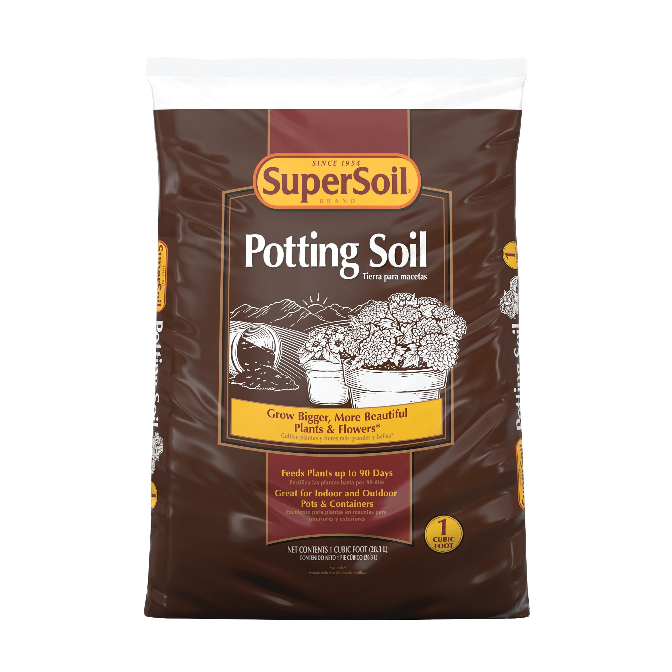 Miracle Gro 1 cu. ft. Supersoil Potting Soil - Walmart.com