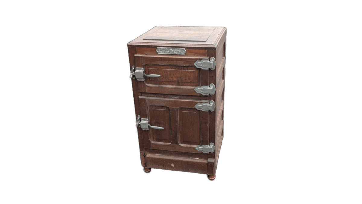 昭和レトロ 木製 氷冷蔵庫 アンティーク | リサイクルショップいがらし